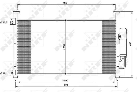 Condenser, air conditioning EASY FIT 35763