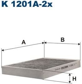 Filter, cabin air K1201A-2X