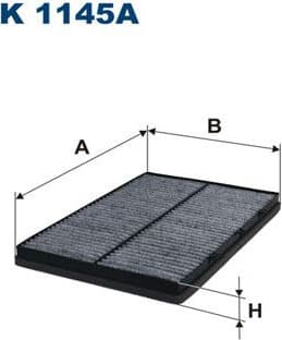 Filter, cabin air K1145A