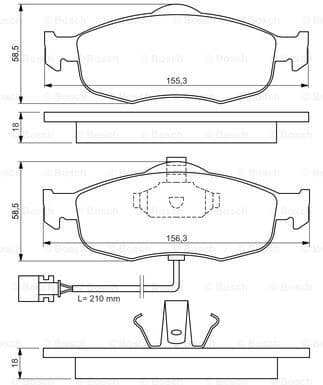 Brake Pad Set, disc brake 0986460971 - image 7