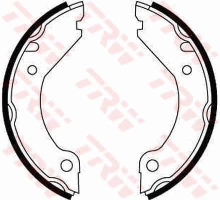 Brake Shoe Set, parking brake GS8204