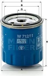 Filter oil W712/11