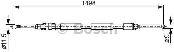 Cable Pull, parking brake 1987482387