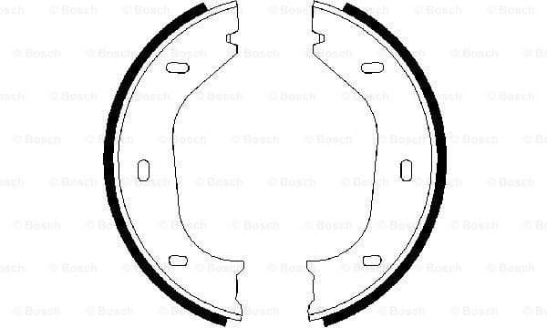 Brake Shoe Set, parking brake 0986487202 - image 2
