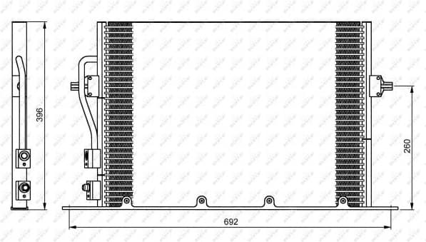 Condenser, air conditioning EASY FIT 35196
