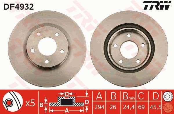 Brake Disc DF4932 - image 4