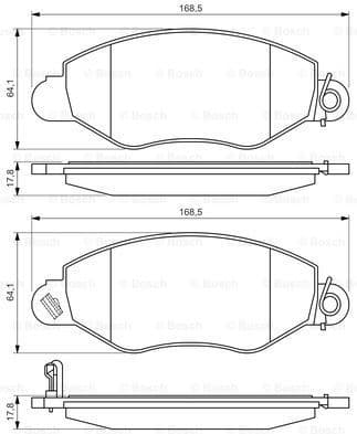 Brake Pad Set, disc brake 0986494037 - image 7