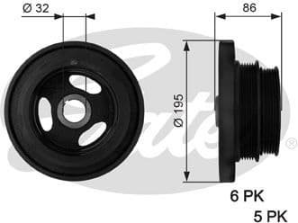 Belt Pulley, crankshaft DriveAlign™ TVD1019