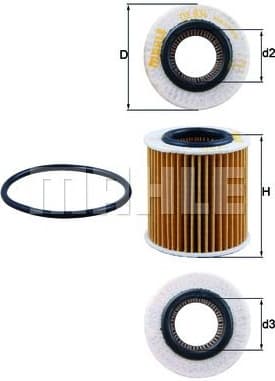 Filter oil OX834D - image 2