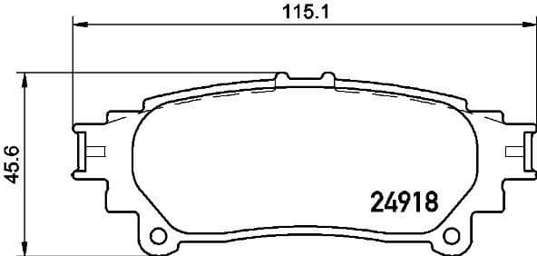 Brake Pad Set, disc brake PRIME LINE P83152