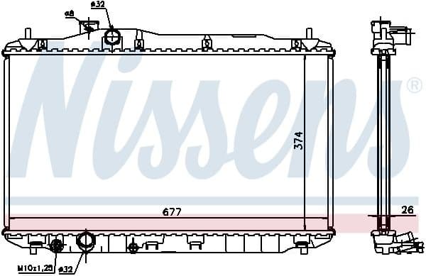 Radiator, engine cooling ** FIRST FIT ** 68134A