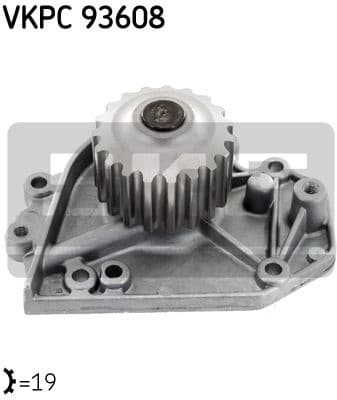 Water Pump, engine cooling VKPC 93608