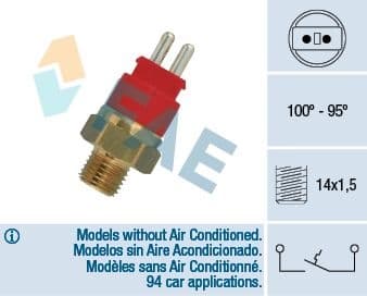 Temperature Switch, radiator fan 36250