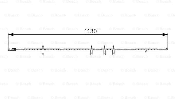 Warning Contact, brake pad wear 1987473016