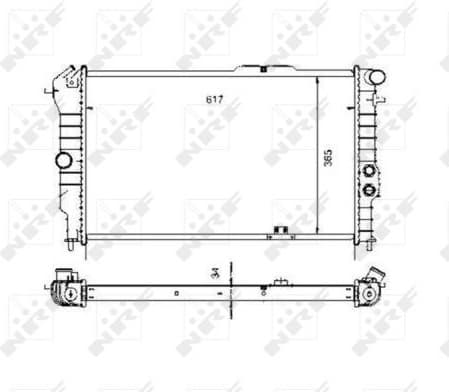Radiator, engine cooling EASY FIT 58972