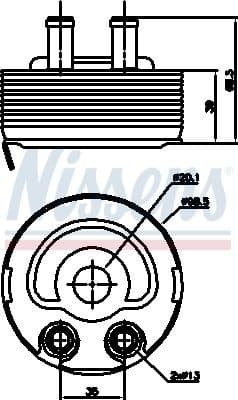 Oil Cooler, engine oil ** FIRST FIT ** 90719