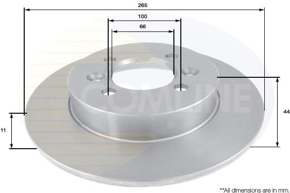 Brake disc, 1pcs REAR ADC1527