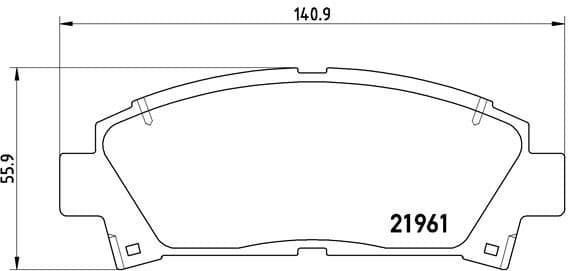 Brake Pad Set, disc brake PRIME LINE P83028