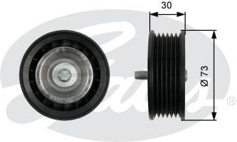 Deflection/Guide Pulley, V-ribbed belt DriveAlign™ T36435