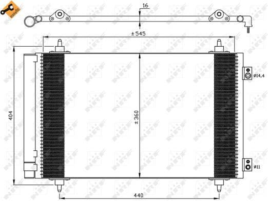Condenser, air conditioning EASY FIT 35844