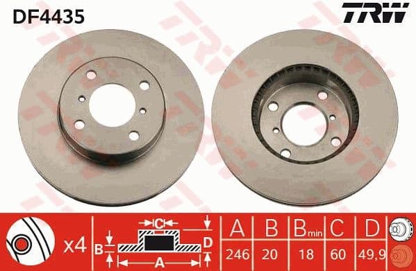 Brake Disc DF4435