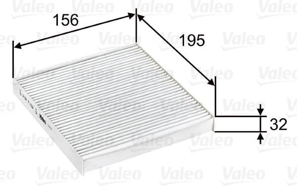 Filter, cabin air VALEO ESSENTIAL 715637