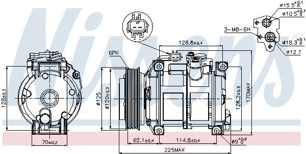 Compressor, air conditioning ** FIRST FIT ** 89074