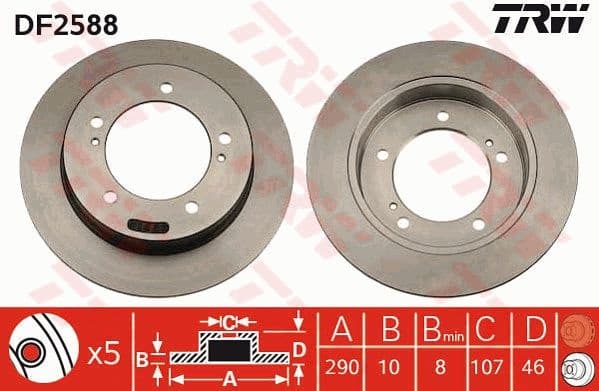 Brake Disc DF2588