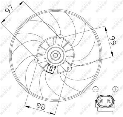 Fan, engine cooling 47557 - image 3