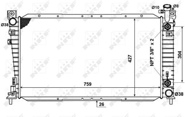 Radiator, engine cooling 50334 - image 2