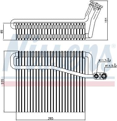 Evaporator, air conditioning 92271