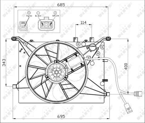 Fan, engine cooling 47460 - image 4