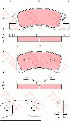 Brake Pad Set, disc brake COTEC GDB3358