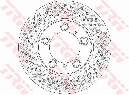 Brake Disc TRW SINGLE DF6413S