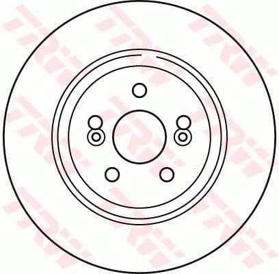 Brake Disc TRW SINGLE DF6117S - image 2