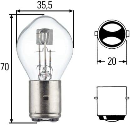 Bulb HEAVY DUTY 8GD 002 084-251 - image 2