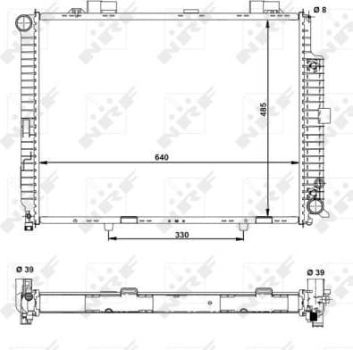 Radiator, engine cooling EASY FIT 50575
