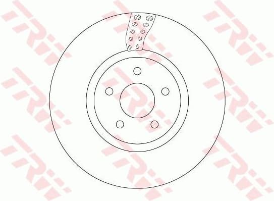 Brake Disc TRW SINGLE DF6662S - image 2