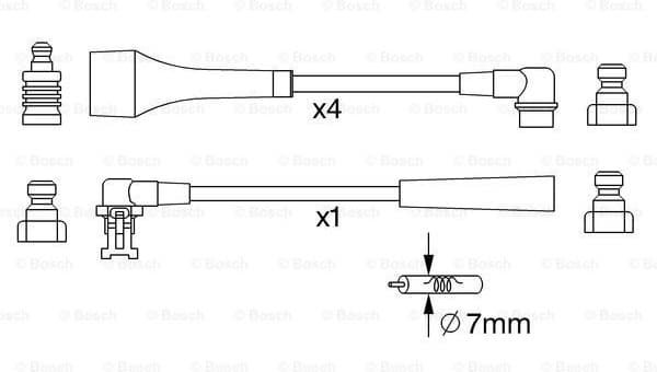 Ignition Cable Kit 0986357254 - image 5