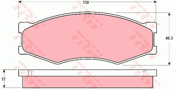 Brake Pad Set, disc brake GDB318