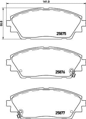 Brake Pad Set, disc brake PRIME LINE P49050