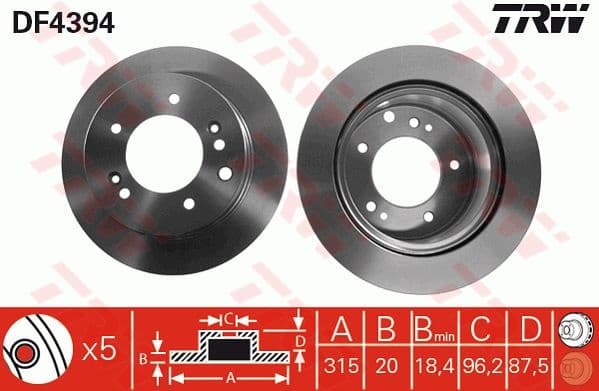 Brake Disc DF4394