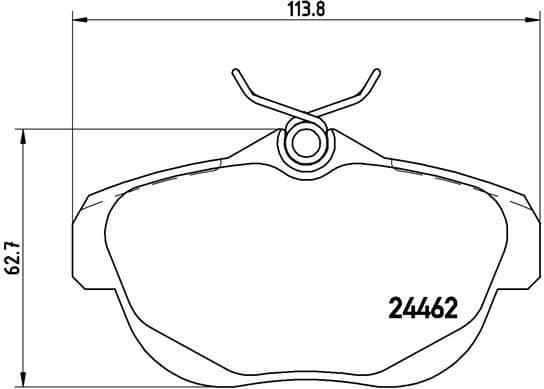 Brake Pad Set, disc brake PRIME LINE P61087