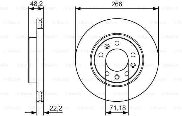 Brake Disc 0986479C34 - image 5