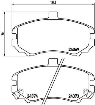 Brake Pad Set, disc brake PRIME LINE P30029