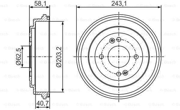Brake Drum 0986477298 - image 5