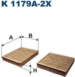 Filter, cabin air K1179A-2X
