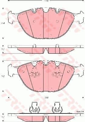Brake pads front, Top Quality GDB1529
