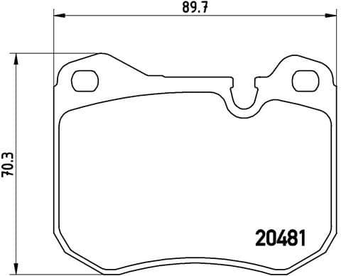 Brake Pad Set, disc brake PRIME LINE P65002
