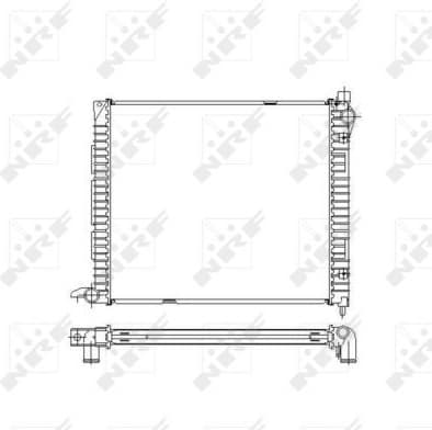 Radiator, engine cooling 55445